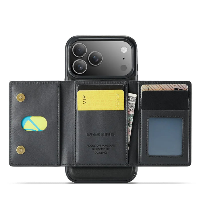 MAGKING K2 Series For iPhone 18 Pro Max / 17 Pro Max Case Compatible with MagSafe PC + TPU + PU Phone Cover - Black - 2
