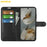 AMORUS For Google Pixel 10 Pro XL Wallet Case Litchi Texture Shockproof Leather Flip Stand Phone Cover - Black - 2