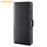 AMORUS For iPhone 16 Plus Stand Cases Calf Texture Genuine Split Leather Wallet Phone Cover - Black - 7