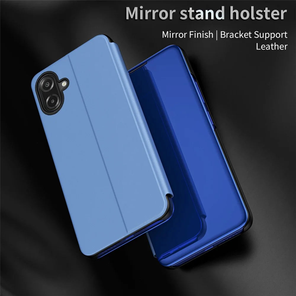 For Samsung Galaxy A07 4G Flip Leather Cover with Stand Full Body Protective Phone Case - Blue - 3
