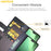 AMORUS For iPhone 18 Pro / 17 Pro Stand Cases Calf Texture Genuine Split Leather Wallet Phone Cover - Black - 4