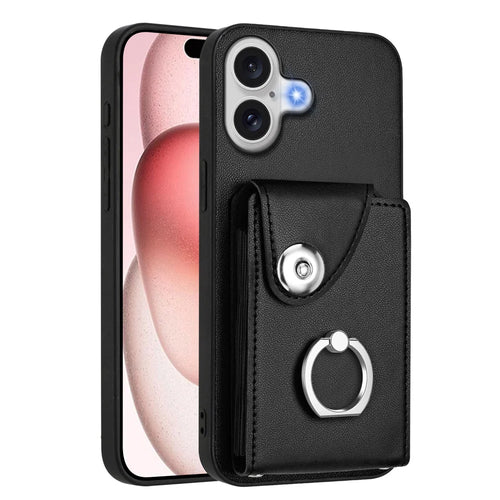 For iPhone 17 Case YB Leather Coating Series - Black - 1