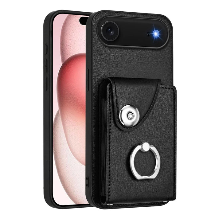 For iPhone Air Case YB Leather Coating Series - Black - 1