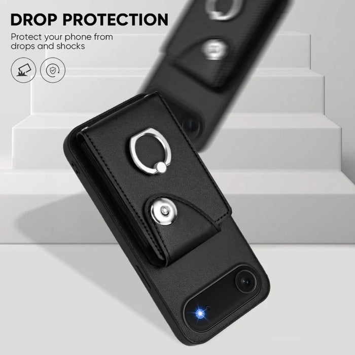 For iPhone Air Case YB Leather Coating Series - Black - 6