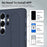 For Samsung Galaxy S24 Ultra Case Customizable Smart Key Control Wristband Kickstand PC + Silicone Phone Cover - Sapphire - 5
