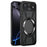 For iPhone Air Case Magnetic Case Hollow Heat Dissipation PC + Silicone Phone Coverr - Black - 1