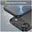 AMORUS For iPhone Air Case Carbon Fiber Texture Brushed Protective Phone Cover - Black - 6