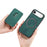 For iPhone Air Case Compatible with MagSafe Leather Back Cover with Detachable Card Holder - Green - 4