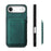 For iPhone Air Case Compatible with MagSafe Leather Back Cover with Detachable Card Holder - Green - 5