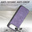 For iPhone Air Case Shockproof Slim Retro Leather Phone Back Cover - Purple - 3