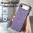 For iPhone Air Case Shockproof Slim Retro Leather Phone Back Cover - Purple - 5
