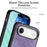 For iPhone Air Case Shockproof Slim Retro Leather Phone Back Cover - Purple - 6