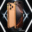 For iPhone 17 Pro Bumper Case Ultra Thin Metal TPU Phone Frame Protective Cover - Orange - 5