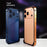 For iPhone 17 Pro Bumper Case Ultra Thin Metal TPU Phone Frame Protective Cover - Orange - 7
