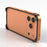 For iPhone 17 Pro Max Bumper Case Ultra Thin Metal TPU Phone Frame Protective Cover - Orange - 3