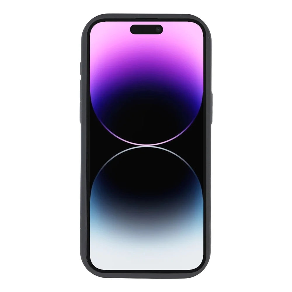 For iPhone 14 Pro Max Case Heart Pattern TPU Phone Cover with Stepped Edge - Black - 2