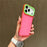 For iPhone 18 Pro Max / 17 Pro Max Case Clear Contrasting Colors Shockproof TPU Phone Back Cover - Rose - 1