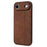 AZNS For iPhone Air Case Protective PU Leather Covered TPU Phone Shell - Brown - 2