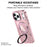 For iPhone 17 Pro Case Glitter Design TPU + PC Kickstand Phone Protector - Pink - 2