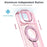 For iPhone 17 Pro Case Glitter Design TPU + PC Kickstand Phone Protector - Pink - 3