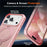 For iPhone 17 Pro Case Compatible with MagSafe Kickstand TPU PC Shockproof Phone Back Cover - Pink - 5