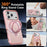 For iPhone 17 Pro Case Compatible with MagSafe Kickstand TPU PC Shockproof Phone Back Cover - Pink - 7