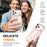 For iPhone 17 Pro Max Case Compatible with MagSafe PC + TPU Clear Phone Cover with PET Screen Film - Pink - 4