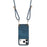 For iPhone 17 Pro Retro Leather Phone Back Cover with Adjustable Strap - Blue - 3