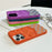For iPhone 16 Pro Max Case Geometric Diamond Pattern Rhinestone Decor Rubberized TPU Phone Cover - Pink - 3
