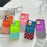 For iPhone 16 Pro Max Case Geometric Diamond Pattern Rhinestone Decor Rubberized TPU Phone Cover - Pink - 6