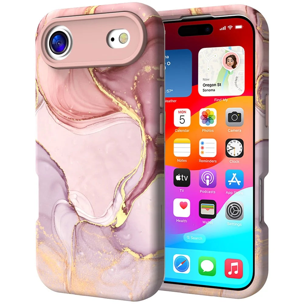 For iPhone Air Case Water Transfer Printing PC + TPU Phone Cover - P-GWL10033 - 1