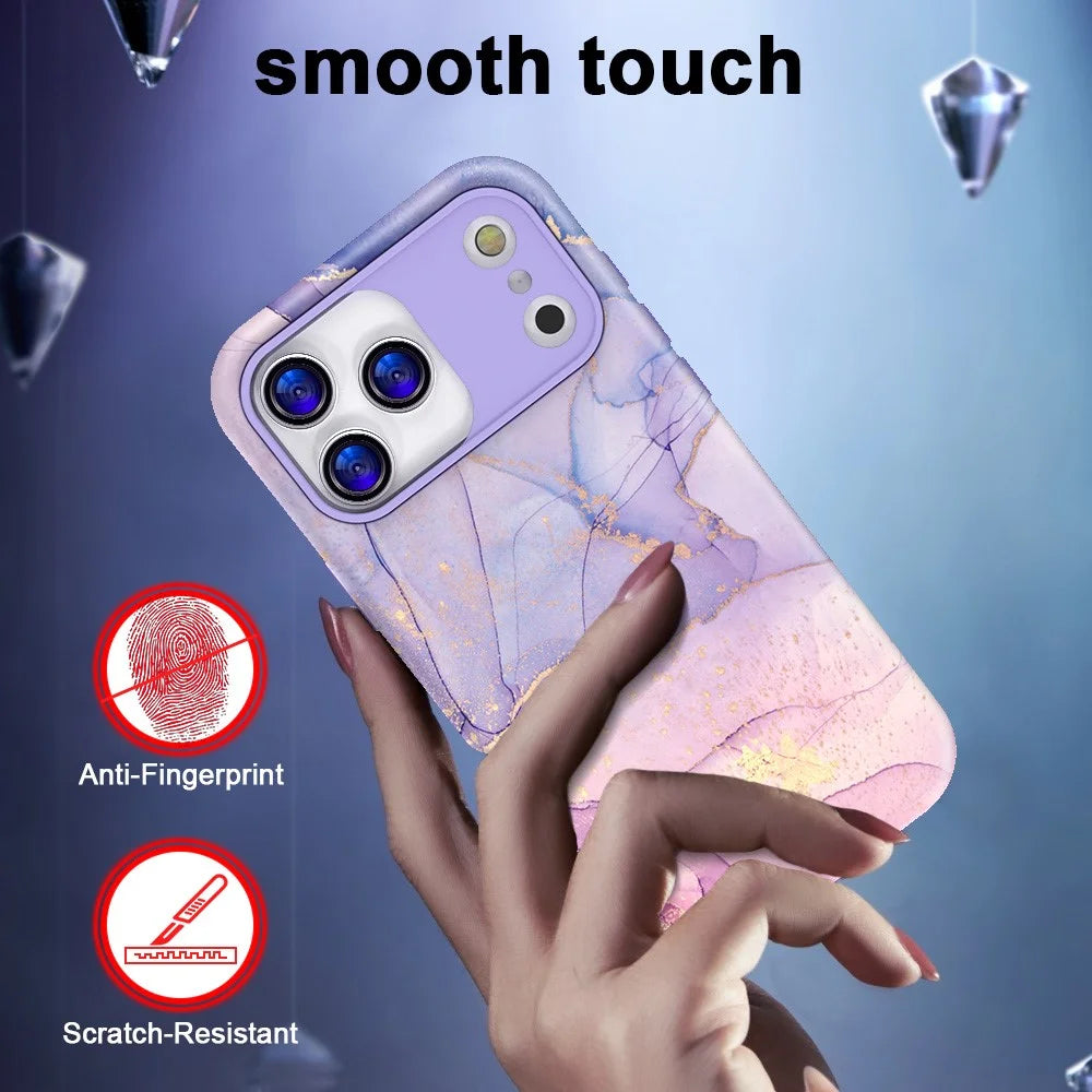 For iPhone 17 Pro Max Case Water Transfer Printing PC + TPU Phone Cover - P-GWL10027 - 2