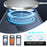 For iPhone Air Shockproof Case TPU + PC Phone Cover Compatible with MagSafe Rotating Kickstand - Sapphire - 3