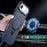 For iPhone Air Shockproof Case TPU + PC Phone Cover Compatible with MagSafe Rotating Kickstand - Sapphire - 4