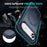 For iPhone Air Shockproof Case TPU + PC Phone Cover Compatible with MagSafe Rotating Kickstand - Sapphire - 6