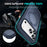 For iPhone 17 Pro Max Shockproof Case TPU + PC Phone Cover Compatible with MagSafe Rotating Kickstand - Sapphire - 6