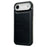 For iPhone Air Case Calf Texture PU Leather Anti Fingerprint Back Phone Cover - Black - 1