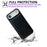 For iPhone Air Case Calf Texture PU Leather Anti Fingerprint Back Phone Cover - Black - 3