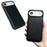 For iPhone Air Case Calf Texture PU Leather Anti Fingerprint Back Phone Cover - Black - 4