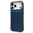 For iPhone 17 Pro Case Calf Texture PU Leather Anti Fingerprint Back Phone Cover - Blue - 1