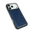 For iPhone 17 Pro Max Case Calf Texture PU Leather Anti Fingerprint Back Phone Cover - Blue - 6