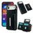 For iPhone Air Case Card Bag Kickstand TPU + PU Phone Cover - Black - 1