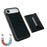 For iPhone Air Case Card Bag Kickstand TPU + PU Phone Cover - Black - 2