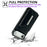 For iPhone Air Case Card Bag Kickstand TPU + PU Phone Cover - Black - 6