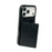 For iPhone 17 Pro Max Case Card Bag Kickstand TPU + PU Phone Cover - Black - 4