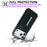 For iPhone 17 Pro Max Case Card Bag Kickstand TPU + PU Phone Cover - Black - 6