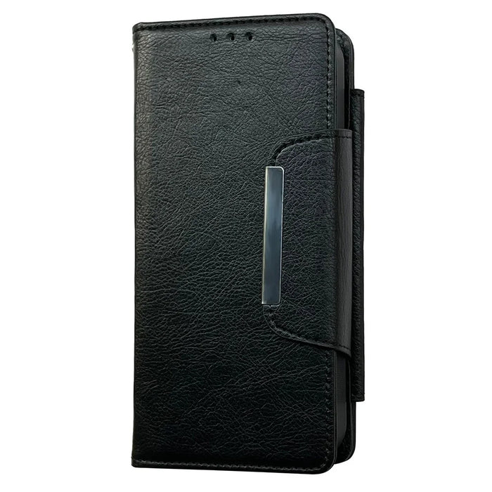 For iPhone 17 Case Detachable 2 in 1 Magnetic Closure PU Leather Wallet Phone Case - Black - 5
