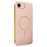 For iPhone 17e / 16e Phone Case Carbon Fiber Textured Electroplated TPU Back Cover - Pink - 1
