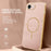 For iPhone 17e / 16e Phone Case Carbon Fiber Textured Electroplated TPU Back Cover - Pink - 2