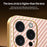For iPhone 15 Pro Phone Case Carbon Fiber Textured Electroplated TPU Back Cover - Pink - 6